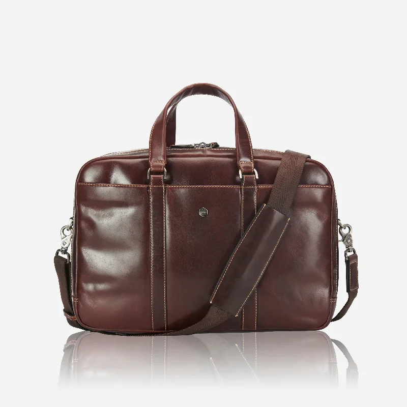 Tote Bags for Business Trips-17" Laptop Briefcase, Tobacco