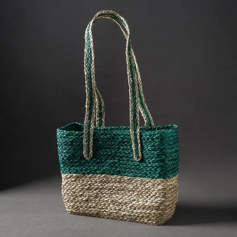 Small shoulder bags for women with chic and minimalistic designs -Multicolor - Handcrafted Sabai Grass Shopping Bag