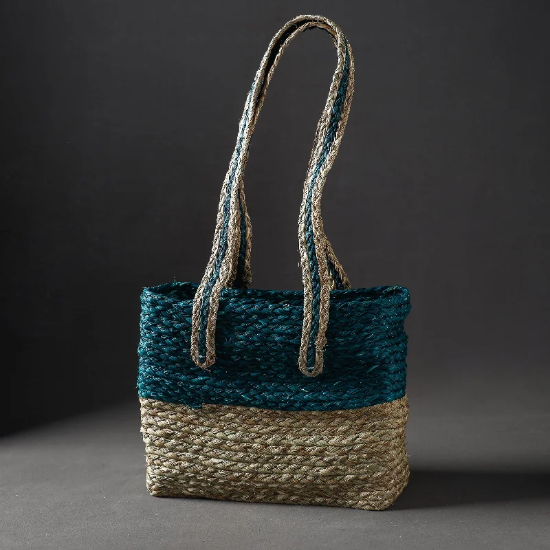 Vintage-inspired shoulder bags for women with retro designs and patterns -Multicolor - Handcrafted Sabai Grass Shopping Bag