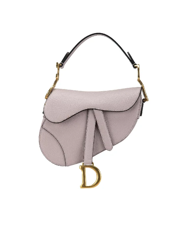 Shoulder bags with detachable coin purses for added convenience and style -Dior Saddle Bag in Pale Pink