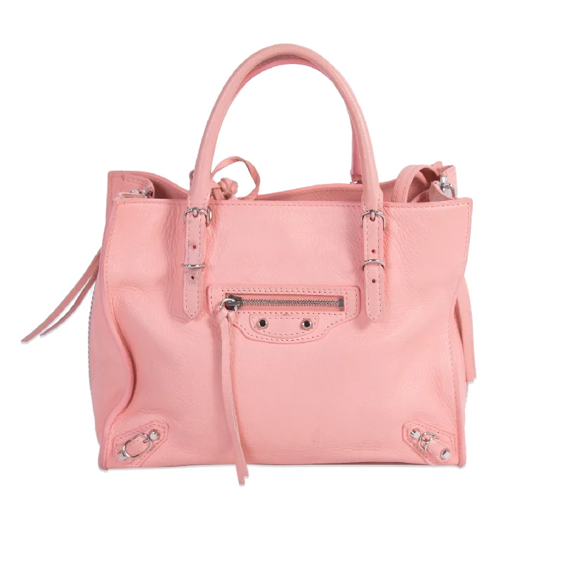 Shoulder bags with stylish bow accents for a feminine and playful look -Balenciaga Mini A4 Papier Zip Around Shoulder Bag