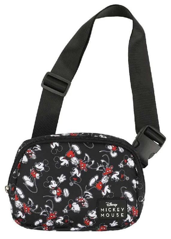 Zip-Top Tote Bags for Secure Storage-Disney Mickey & Minnie AOP Fanny Pack