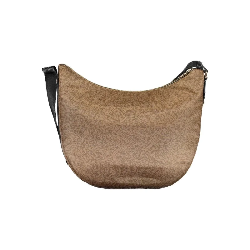 Tote Bags for Freelancers-Borbonese Brown Polyester Handbag