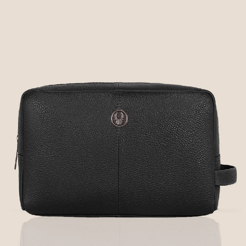 Tote Bags for Commuting-BRANDON Leather Toiletry Bag For Men & Women