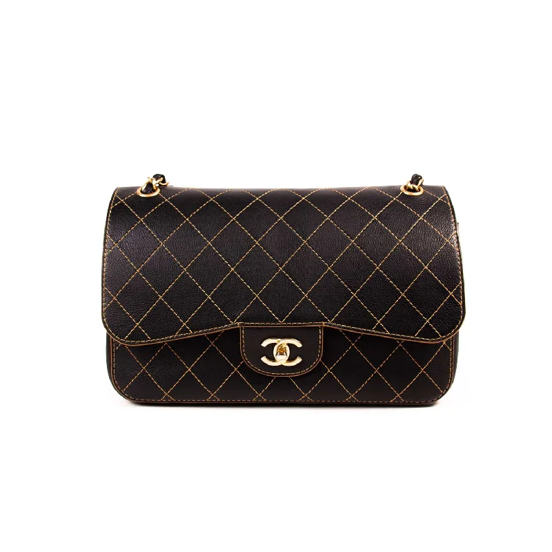 Shoulder bags for everyday wear with comfortable and durable straps -Chanel Classic Jumbo Double Flap Bag