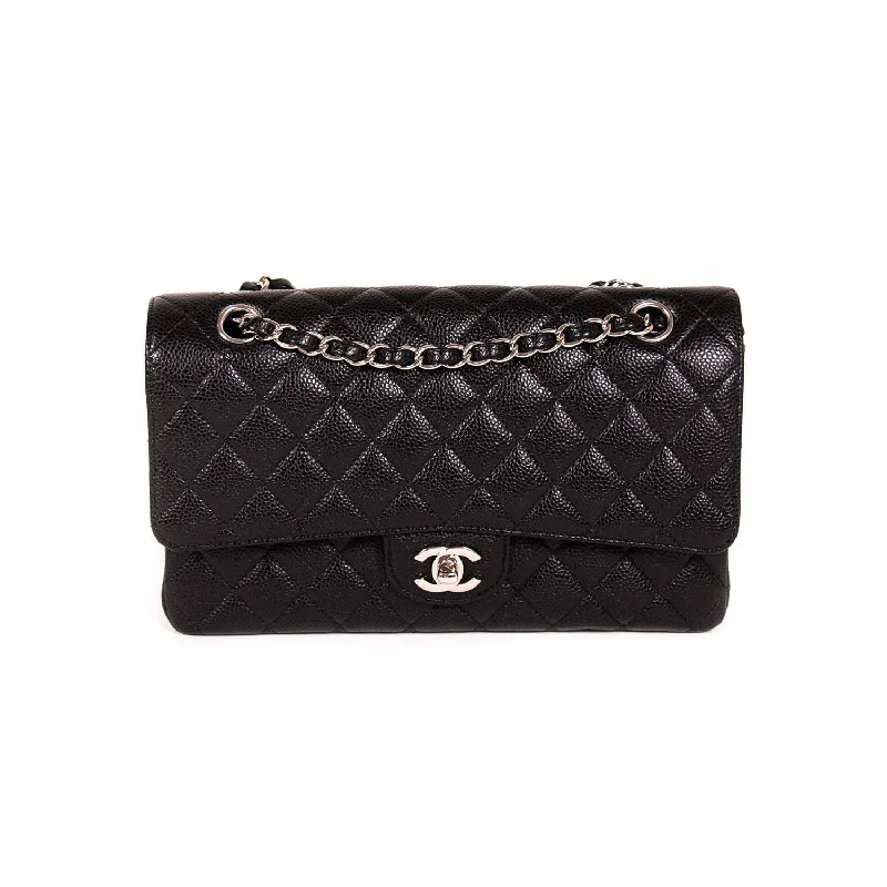 Eco-friendly shoulder bags made from recycled materials for sustainable fashion -Chanel Classic Medium Double Flap Bag