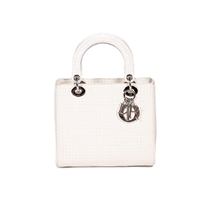 Quilted shoulder bags with soft texture and elegant design for women -Christian Dior Medium Lady Dior