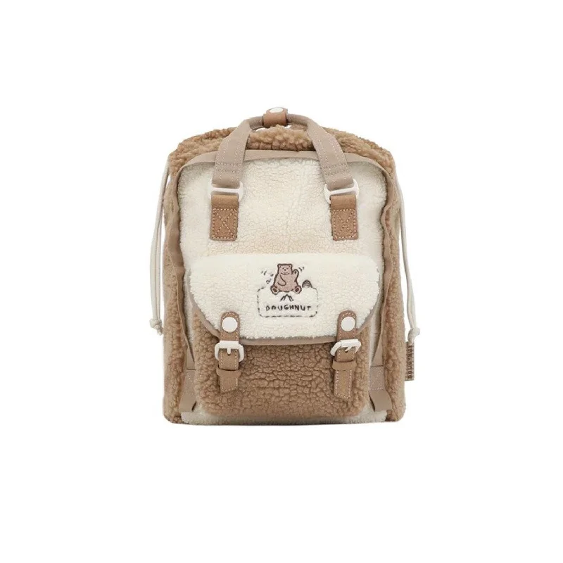 Plastic-Strap Backpack for Waterproof-Doughnut Macaroon Mini Drawstring Backpack Fairies And Friends Series