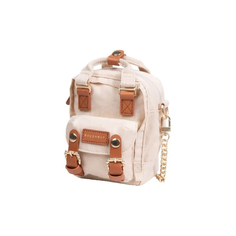 Zip-Top Backpack for Secure Storage-Doughnut Macaroon Tiny Grace Series