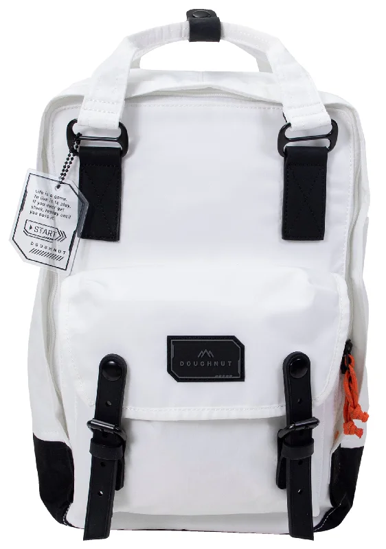 Gold-Strap Backpack for Opulent-Gamescape Series Macaroon Backpack in White