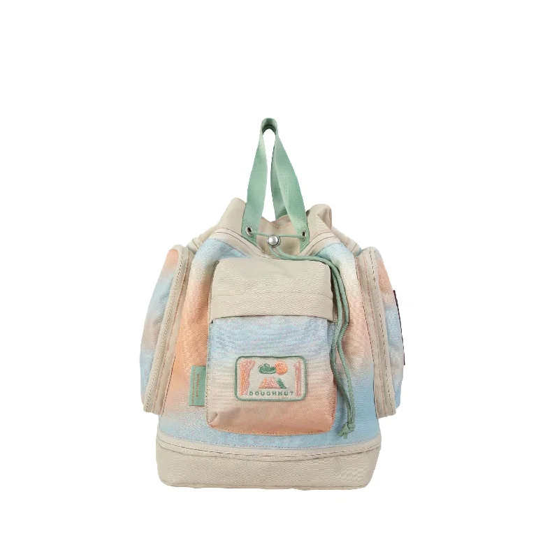 Vintage Backpack with Retro Charm-Doughnut Pyramid Dreamwalker Series