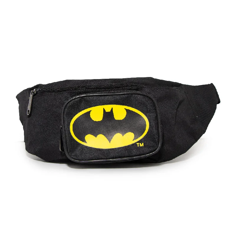 Heart-Shaped Tote Bags for Romantic-Fanny Pack - Batman Bat Signal Black Yellow