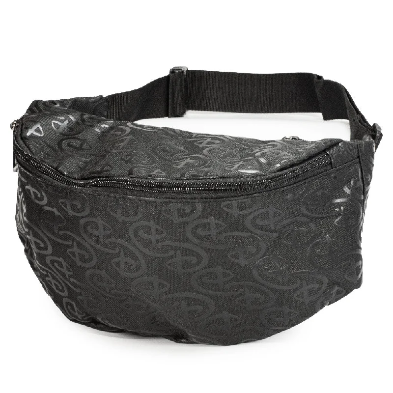 Insulated Tote Bags for Food Storage-Fanny Pack - Disney Signature D Monogram Tonal Black