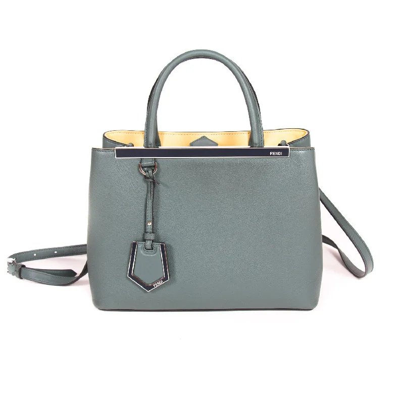 Shoulder bags for everyday wear with comfortable and durable straps -Fendi 2Jours Petite Tote Bag