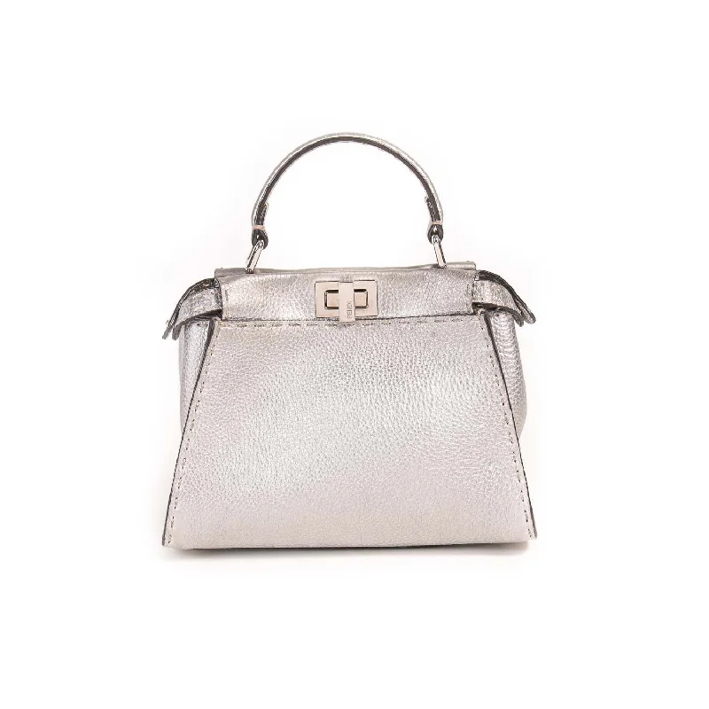 Crossbody shoulder bags for women with detachable straps for versatility -Fendi Peekaboo Selleria Mini Bag