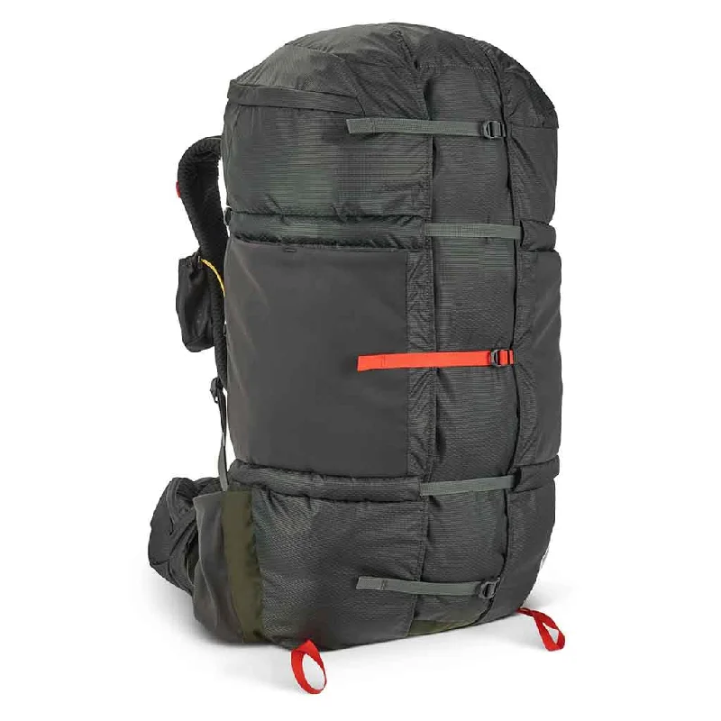 Suede-Strap Backpack for Soft Touch-Flex Capacitor 60-80L Backpack with Waist Belt