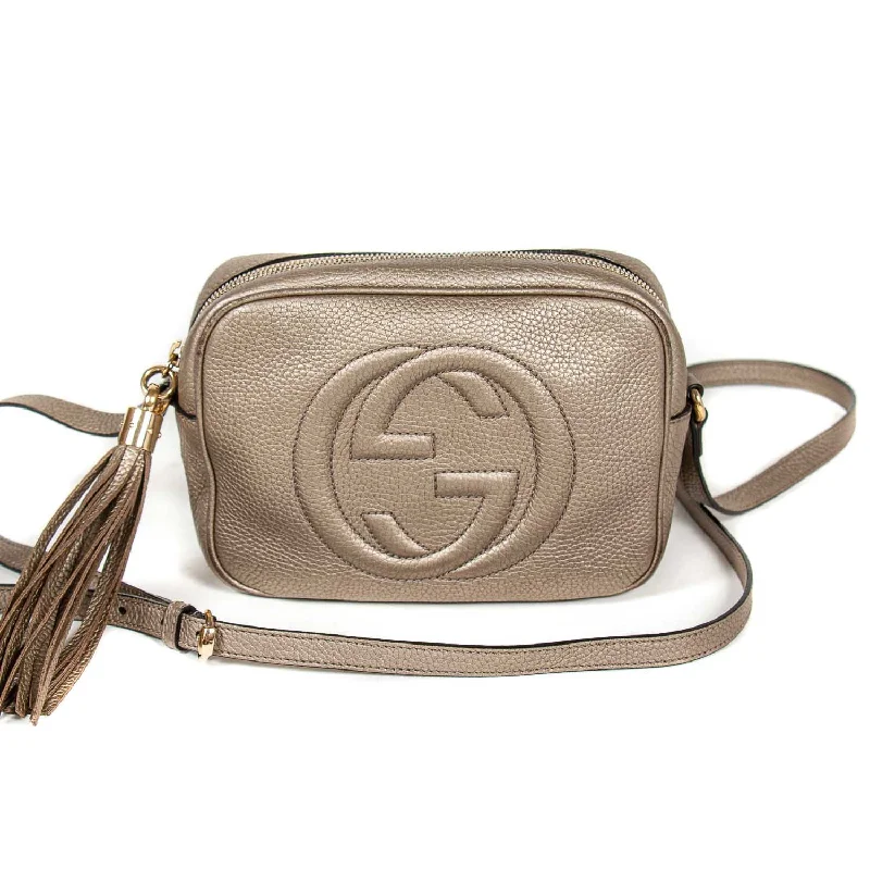 Handcrafted shoulder bags with artisanal detailing for unique style statements -Gucci Soho Small Leather Disco Bag