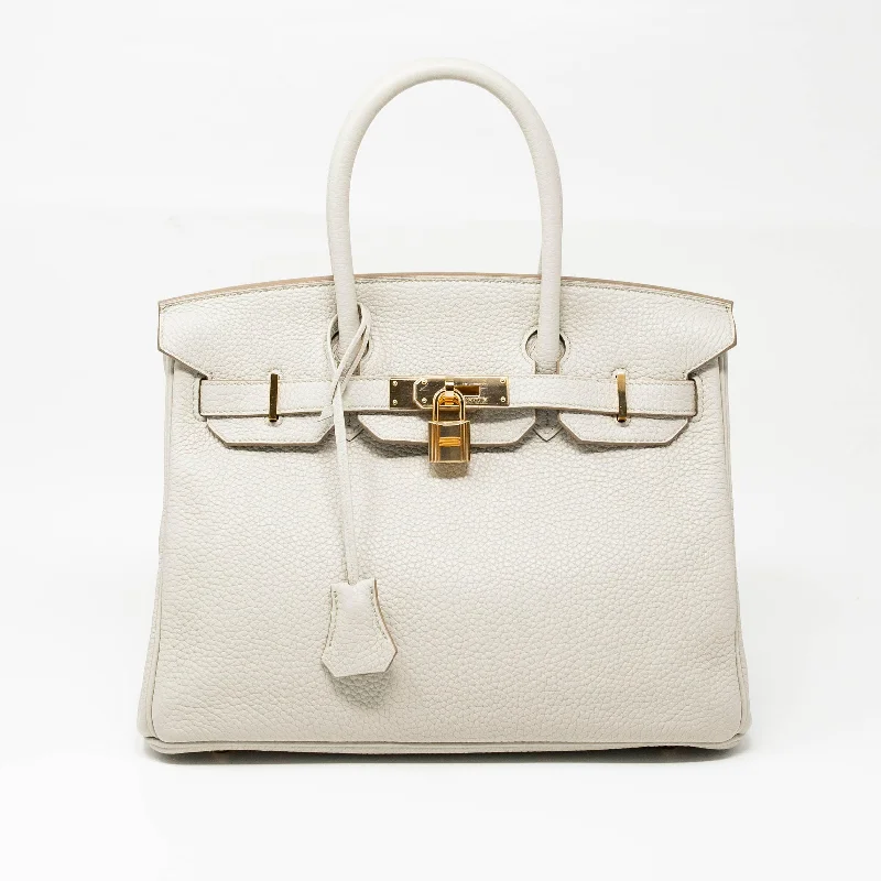 Knitted Tote Bags for Cozy Feel-Hermes Beton Togo Birkin 30