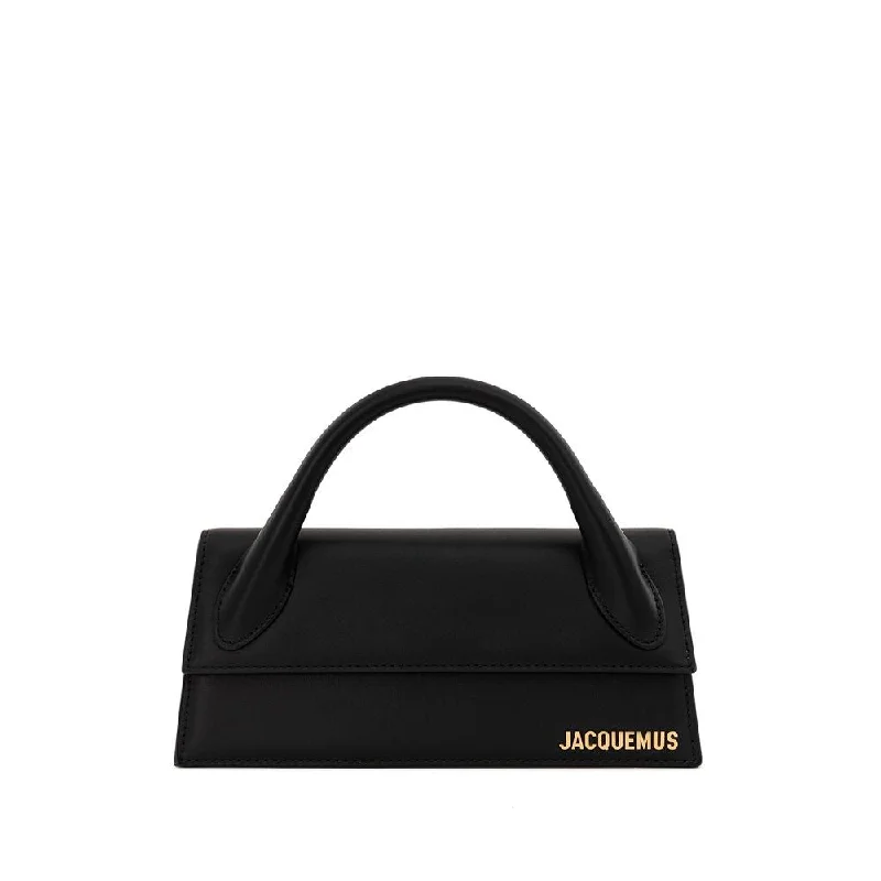 Sustainable Tote Bags for Green Choice-Jacquemus Elegant Black Leather Handbag