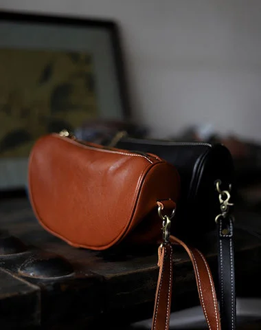 Small shoulder bags for women with chic and minimalistic designs -LEATHER Saddle Side Bags WOMEN Contrast SHOULDER BAGs Small Crossbody Purse FOR WOMEN