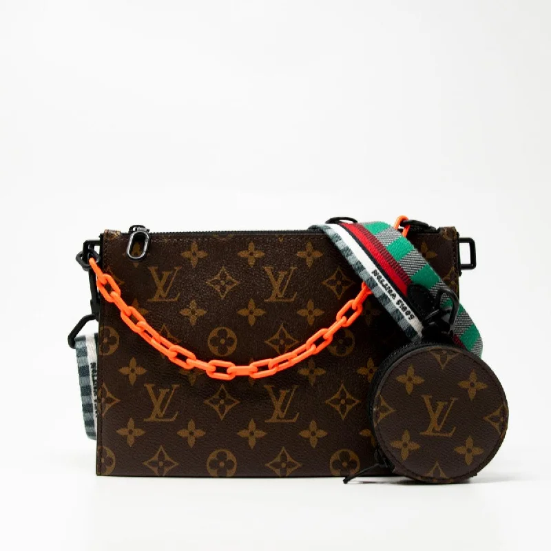 School Tote Bags with Pencil Case-Louis Vuitton Monogram Trio Bag