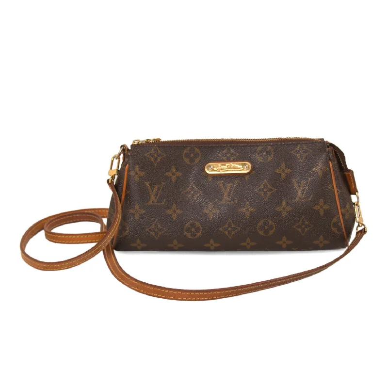 Designer shoulder bags for women with sleek, glossy finishes and detailing -Louis Vuitton Monogram Eva Clutch