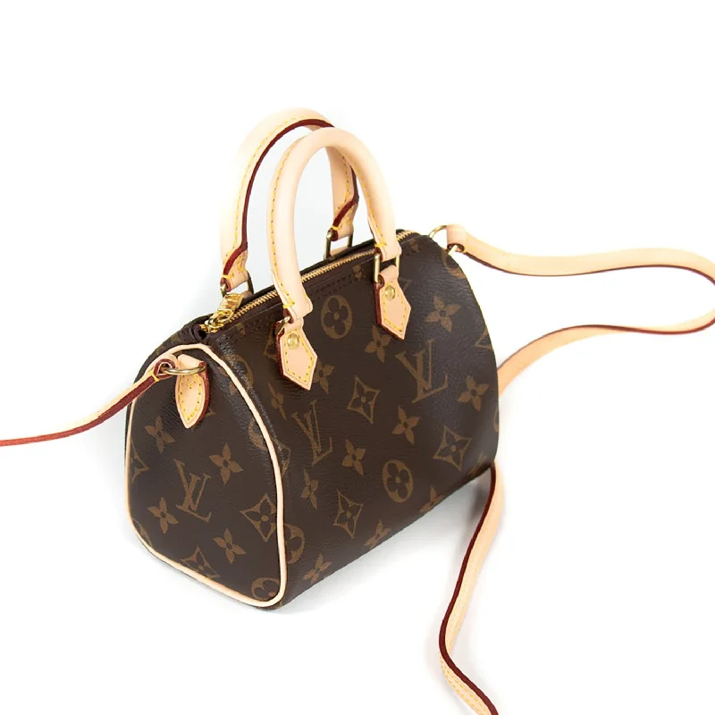 Luxury shoulder bags for women with high-quality craftsmanship and finishes -Louis Vuitton Monogram Nano Speedy