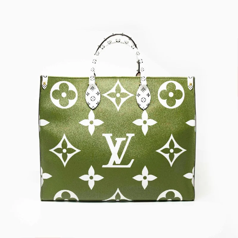 Fringed Tote Bags for Bohemian Flair-Louis Vuitton Monogram OnTheGo GM