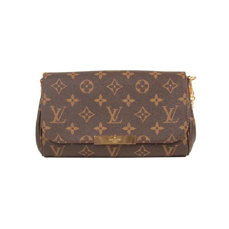 Small shoulder bags with minimal designs for an effortlessly cool style -Louis Vuitton Monogram Pochette Favorite PM