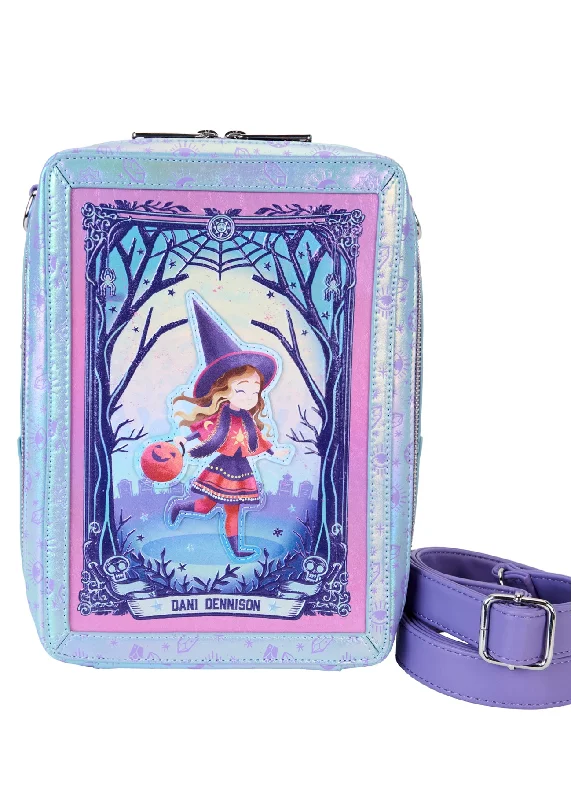 Neutral-Handle Tote Bags for Versatile Use-Disney Hocus Pocus Tarot Card Crossbody Bag