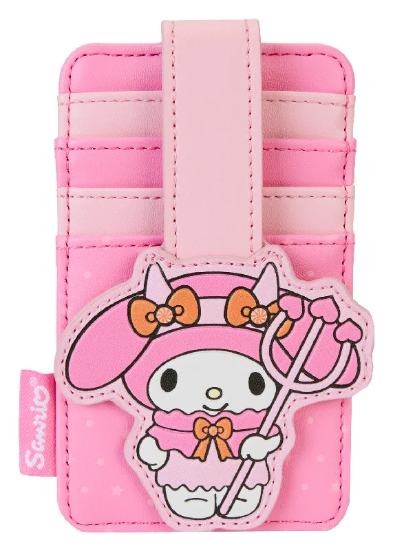 Textured-Handle Tote Bags for Interest-Sanrio My Melody Devil Card Holder