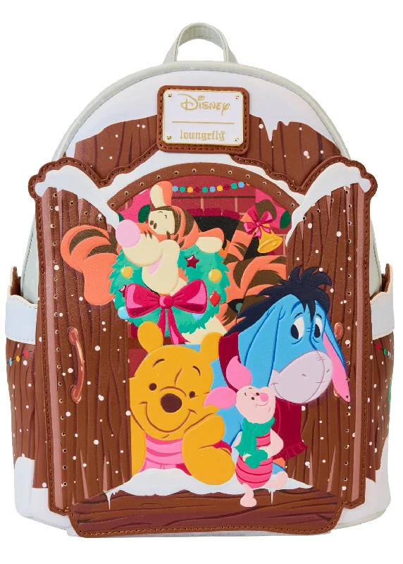 Diamond-Handle Tote Bags for Extravagant-Disney Winnie The Pooh & Friends Holiday Greetings Light Up Mini Backpack