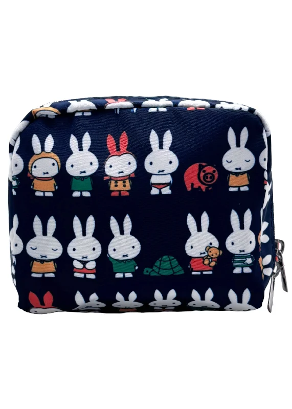 Printed Tote Bags with Fashion Prints-Miffy Expression AOP Mini Cosmetic Pouch