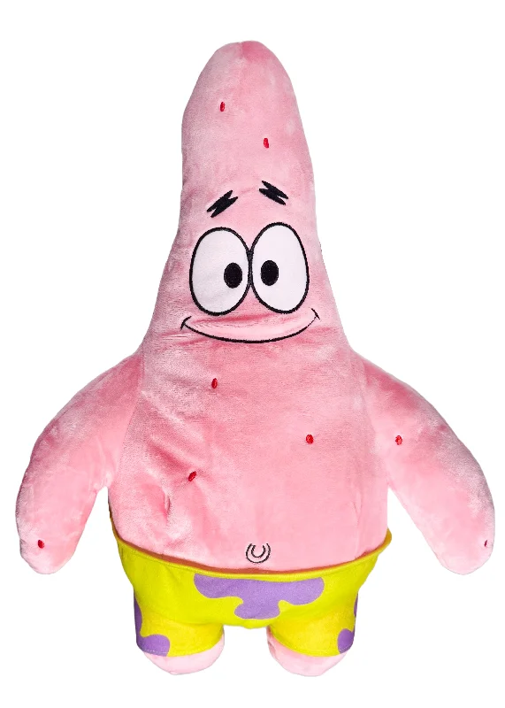 Detachable-Handle Tote Bags for Flexible Use-Nickelodeon Spongebob Patrick 3D Plush Backpack