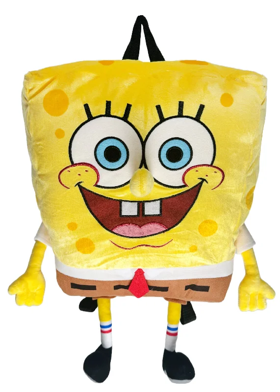 Gemstone-Handle Tote Bags for Luxurious-Nickelodeon Spongebob Squarepants 3D Plush Backpack