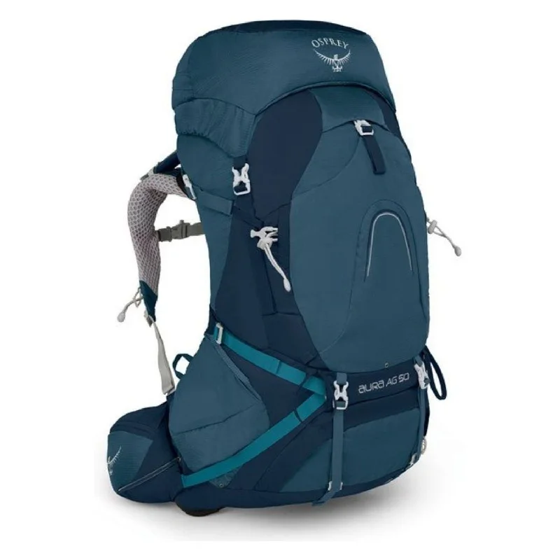 Backpack for Weekend Getaways-Osprey Aura AG 50 Backpack with Raincover - Medium - Women's Backpacking