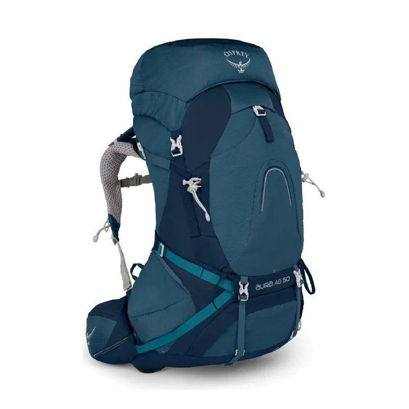 Backpack for Festival Goers-Osprey Aura AG 50 Backpack with Raincover - Small - Women's Backpacking