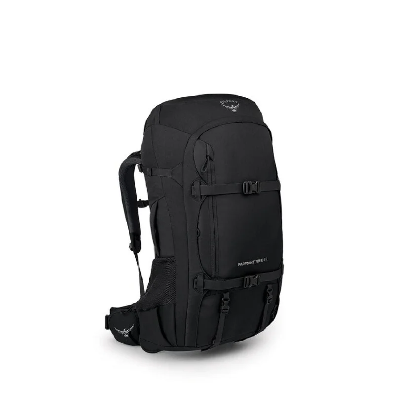 Exotic-Skin Backpack for Luxury Appeal-Osprey Farpoint 55 Trekking Backpack - Men's Travel