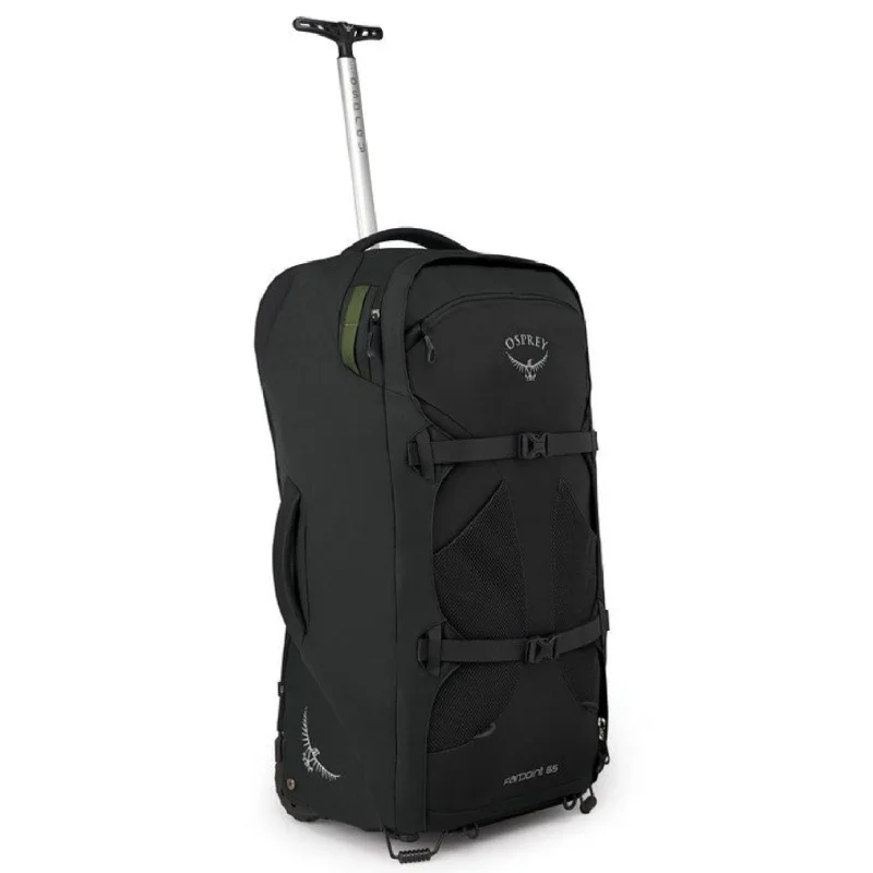 Studded Backpack for Edgy Style-Osprey Farpoint Wheeled Travel Pack 65 - Men's Convertible Luggage to Backpack