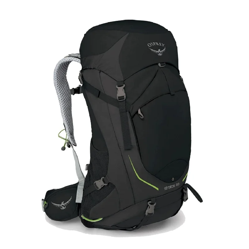 Travel Backpack for Long Journeys-Osprey Stratos 50 Backpack - Medium/Large - Men's Light Backpacking