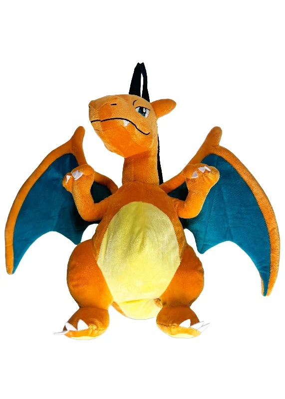 Handheld Tote Bags for Classic Look-Pokemon Charizard 3D Plush Backpack