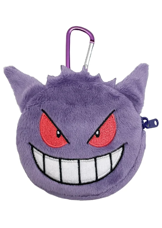 Party Tote Bags with Glittery Touch-Pokemon Gengar Plush Coin Pouch