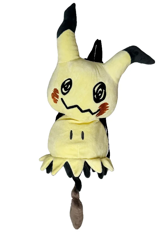 Windproof Tote Bags for Outdoor Use-Pokemon Mimikyu Plush Backpack