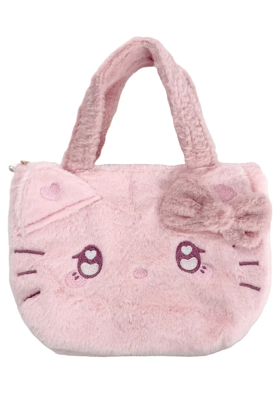 Work Tote Bags with Laptop Sleeve-Sanrio Hello Kitty Anime Eyes Plush Mini Tote