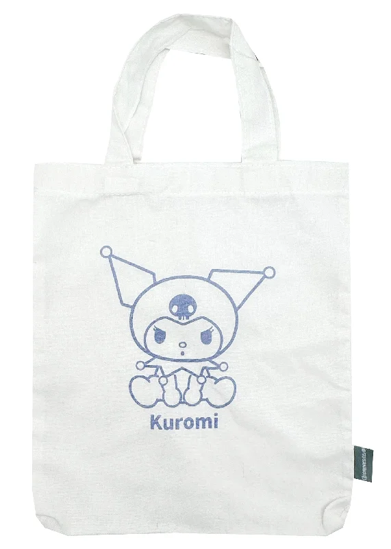 Rose Gold-Handle Tote Bags for Romantic-Sanrio Kuromi Classic Canvas Tote