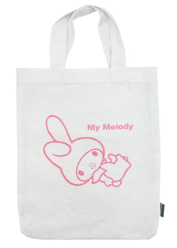 Recycled-Material Tote Bags for Eco-Friendly-Sanrio My Melody Classic Canvas Tote