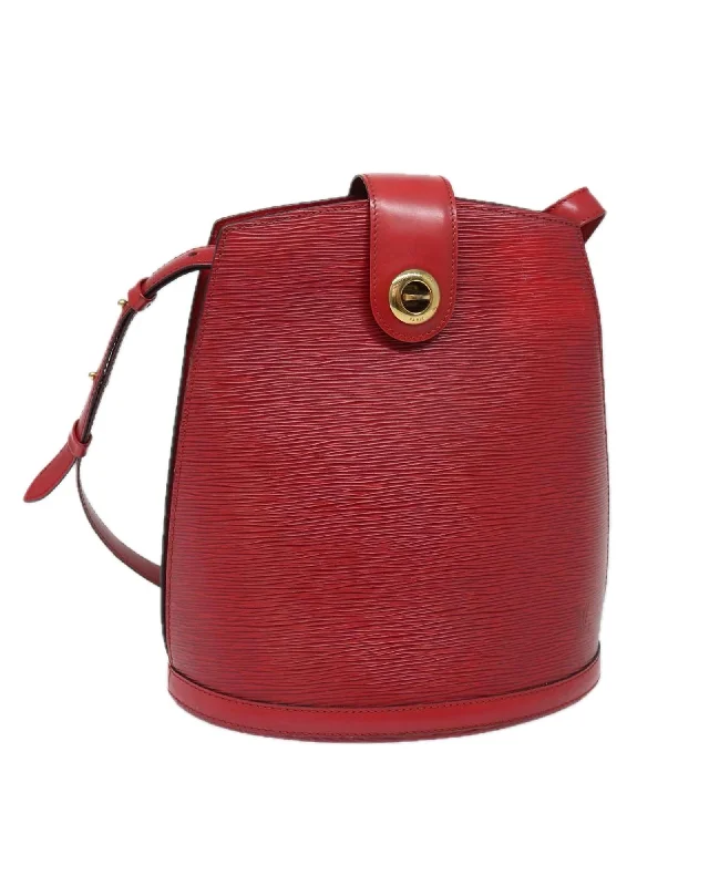 Shoulder bags with adjustable handles for comfortable wear and style flexibility -Epi Leather Cluny Shoulder Bag