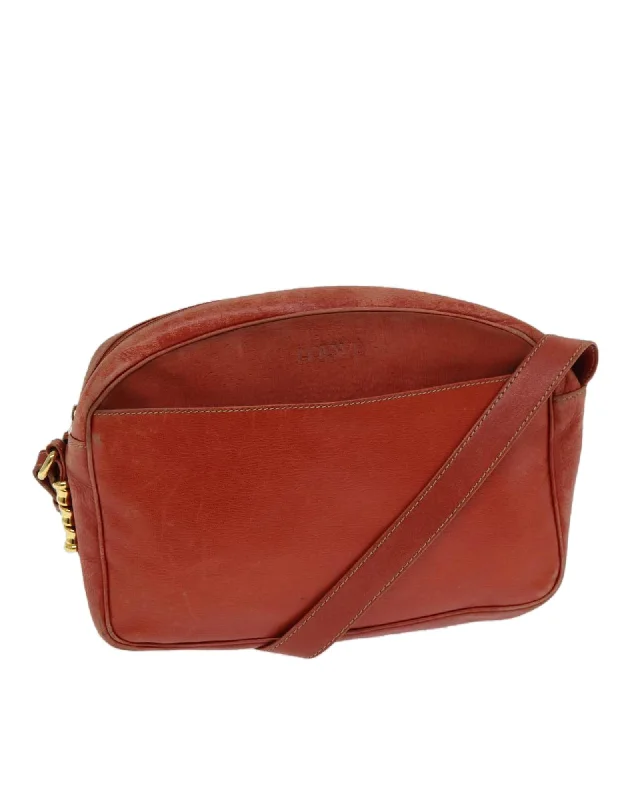 Customizable shoulder bags with detachable pouches for extra organization -Leather Shoulder Bag with Adjustable Strap