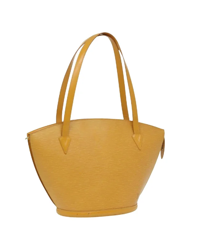 Small shoulder bags with minimal designs for an effortlessly cool style -Epi Leather Saint Jacques Shopping Shoulder Bag