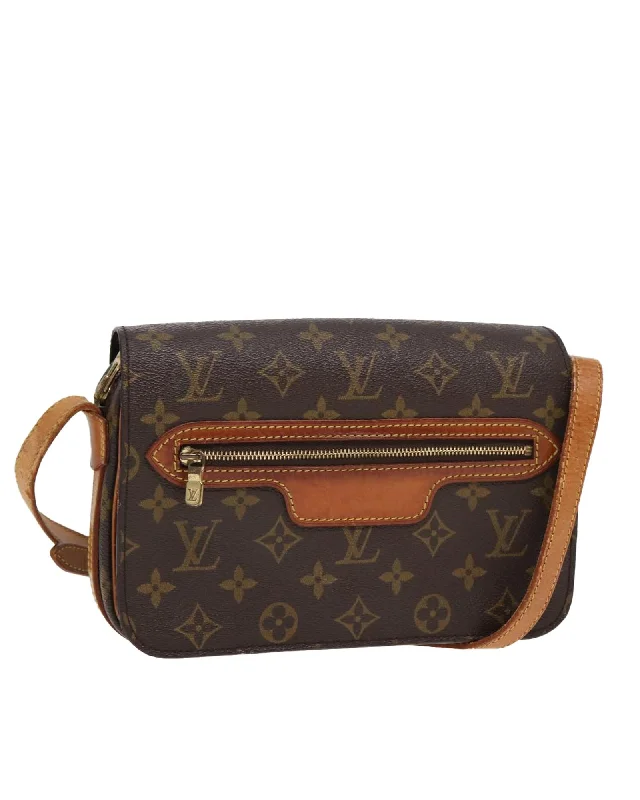 Designer shoulder bags with oversized buckles for a statement-making appearance -Monogram Canvas Saint Germain Shoulder Bag